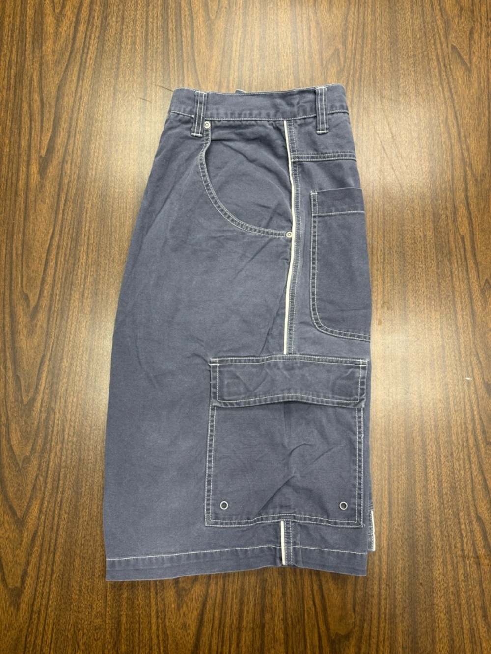BreakDown Vintage Cargo Shorts in Faded Blue circa 1996 pre Y2K Rare Skater 🛹 - Picture 11 of 12